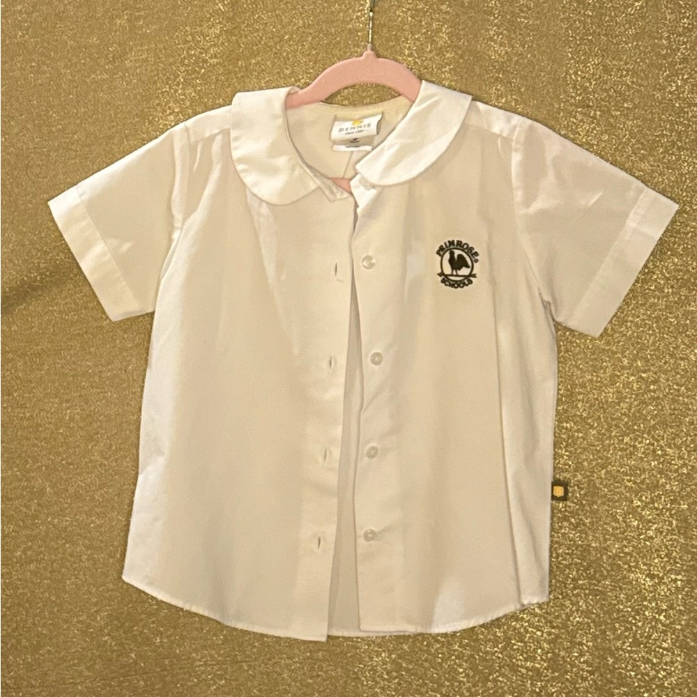 Kids White Button Down Shirt
